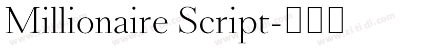 Millionaire Script字体转换